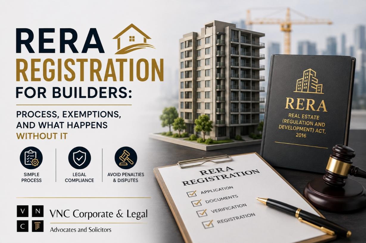 RERA Registration for Builders: Process, Exemptions, and What Happens Without It