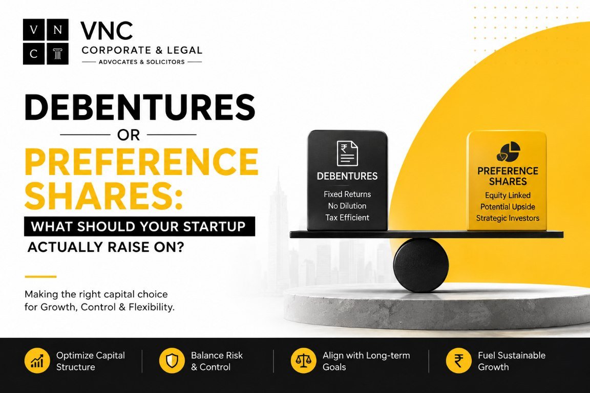 Debentures or Preference Shares: What Should Your Startup Actually Raise On?